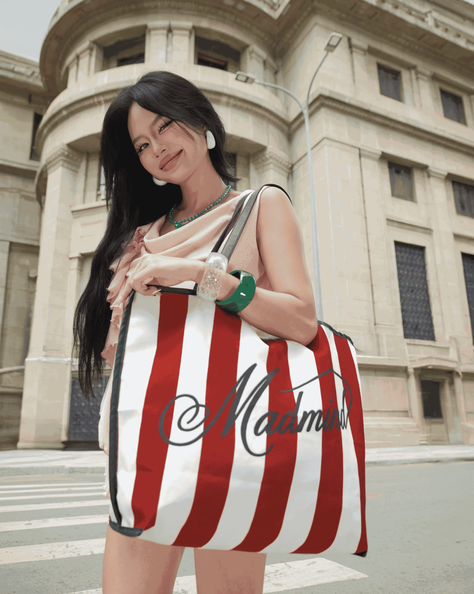  Túi Tote Bag MADMIND - Màu CHERRY KISS 