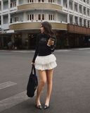  Áo Nữ Thiết Kế Vani MADMIND - Màu Đen 