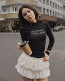  Áo Nữ Thiết Kế Vani MADMIND - Màu Đen 