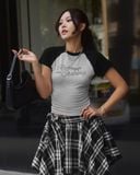  [ MẶC 2 KIỂU ] Chân Váy Nữ Thiết Kế CATCHY MADMIND - Màu Đen Sọc Trắng 