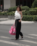  [ MẶC 4 KIỂU ] Áo Nữ Trễ Vai PUDDING MADMIND - Màu Trắng 