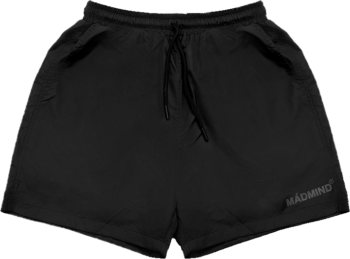  Quần Ngắn Vải Dù Cao Cấp 2 Lớp Utility Shorts Madmind - Màu Đen 