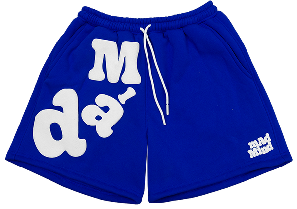  Quần Ngắn Bubblegum In Nổi Madmind -  Màu Xanh Dương 