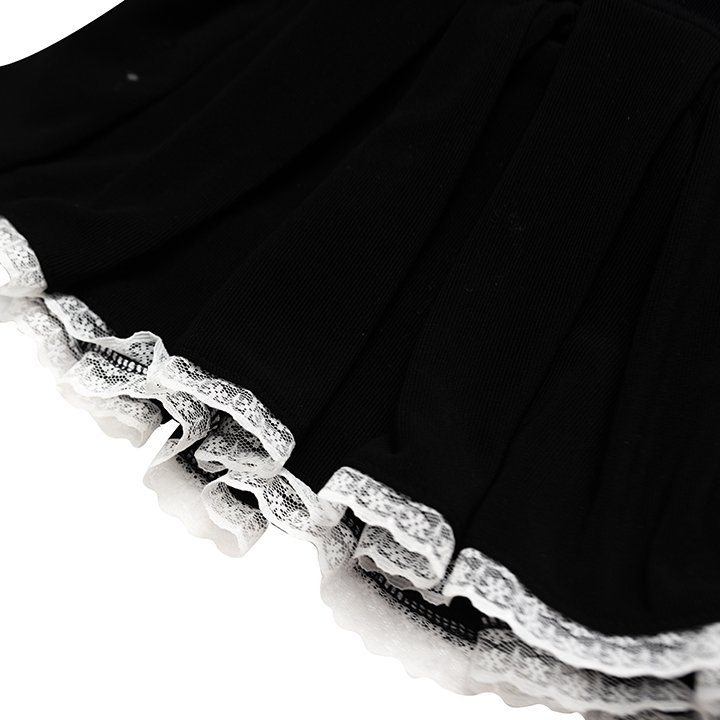  Chân Váy Ngắn Phối Ren (Có Quần Bảo Hộ) Baby Skirt Madmind - Màu Đen 