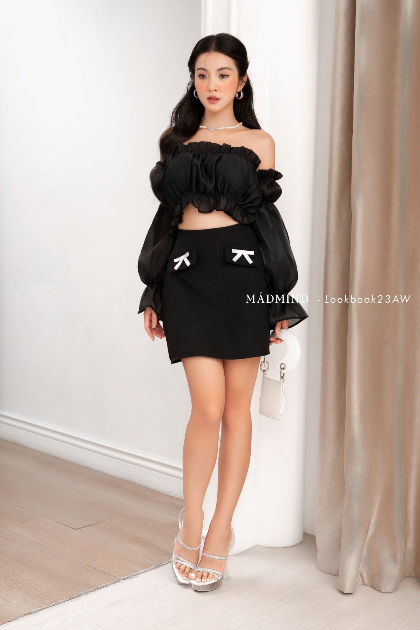  COMBO SORA Đen - Áo Sohy + Váy Rachi 