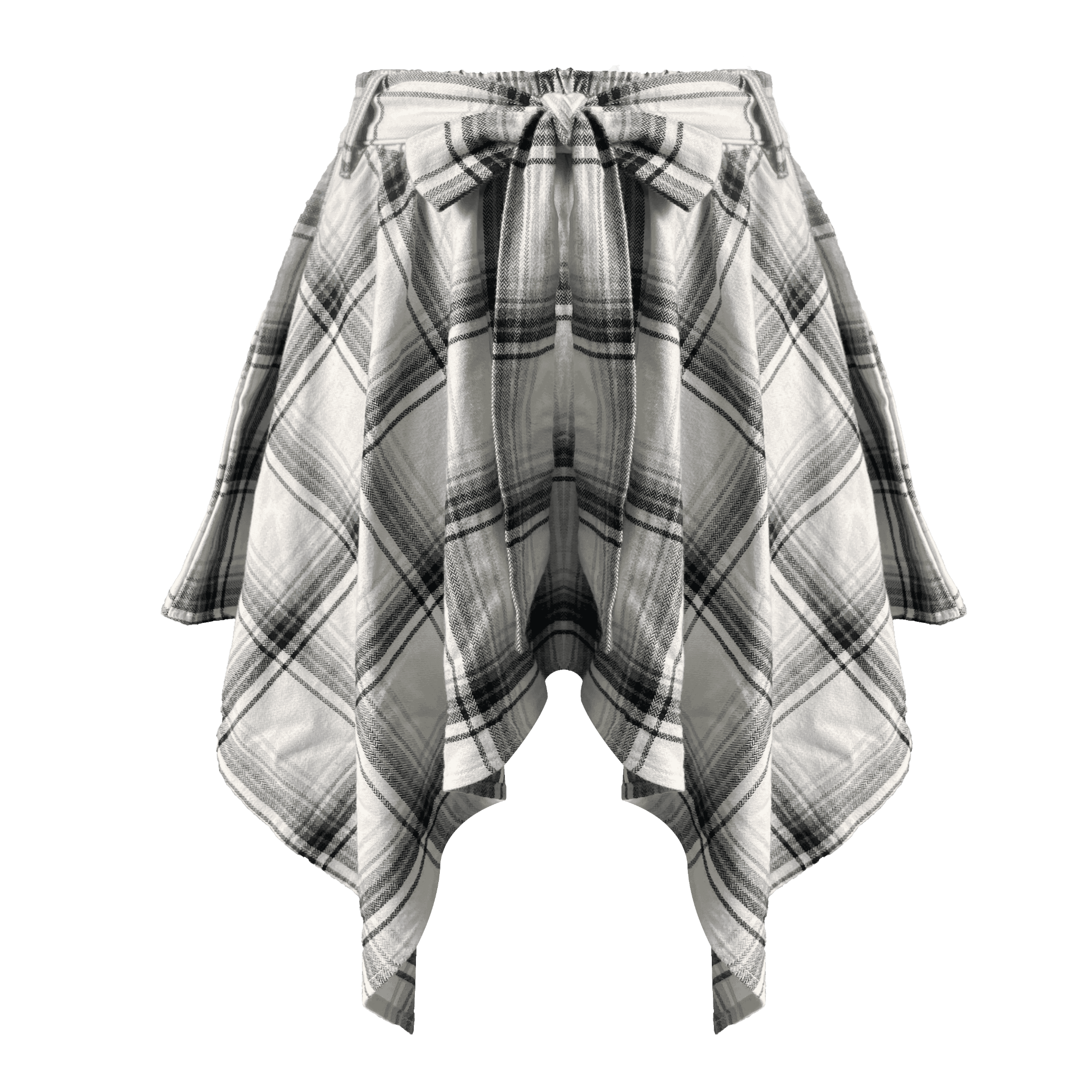  [ MẶC 2 KIỂU ] Chân Váy Nữ Thiết Kế CATCHY MADMIND - Màu Trắng Sọc 