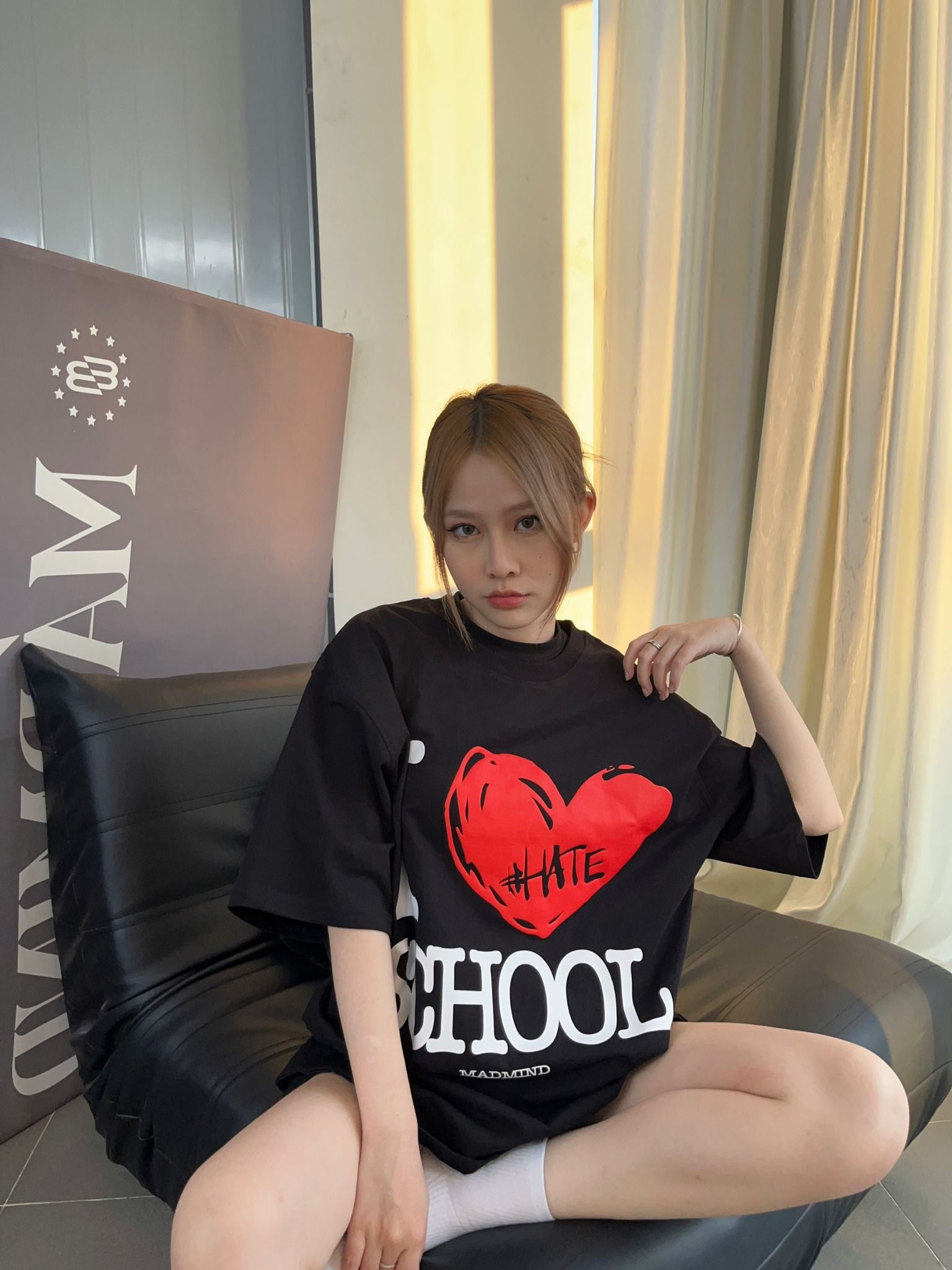  Áo Thun Ngắn Tay In Hình School Tshirt Madmind 100% Premium Cotton - Màu Đen 