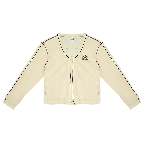  Áo Khoác Cardigan Vải Nỉ Cao Cấp Viền Lai Sketch Cardigan Madmind - Màu Be 