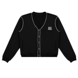  Áo Khoác Cardigan Vải Nỉ Cao Cấp Viền Lai Sketch Cardigan Madmind - Màu Đen 