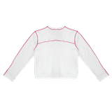  Áo Khoác Cardigan Vải Nỉ Cao Cấp Viền Lai Sketch Cardigan Madmind - Màu Trắng 