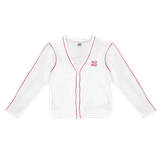  Áo Khoác Cardigan Vải Nỉ Cao Cấp Viền Lai Sketch Cardigan Madmind - Màu Trắng 