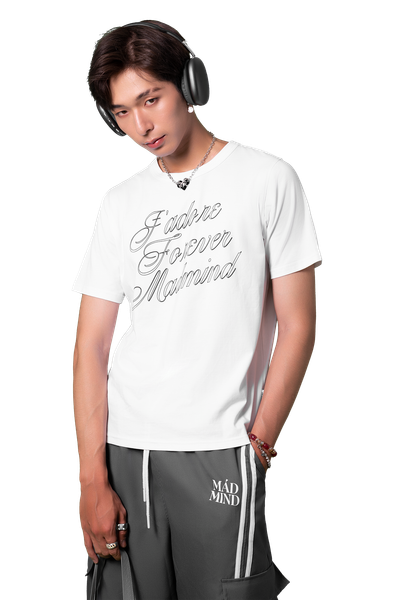  Áo Thun Form Boxy J'adore Madmind - Tay Ngắn Premium Cotton Màu Trắng 