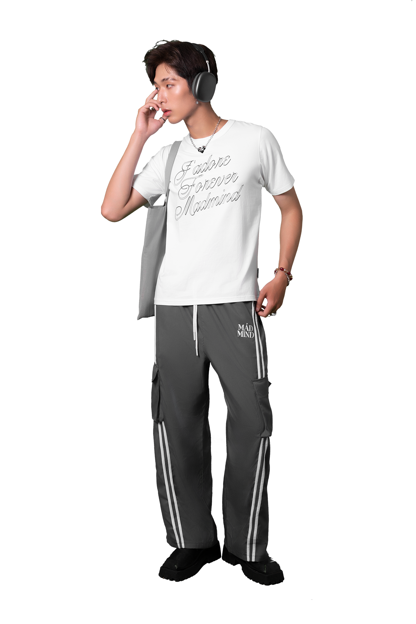  Áo Thun Form Boxy J'adore Madmind - Tay Ngắn Premium Cotton Màu Trắng 