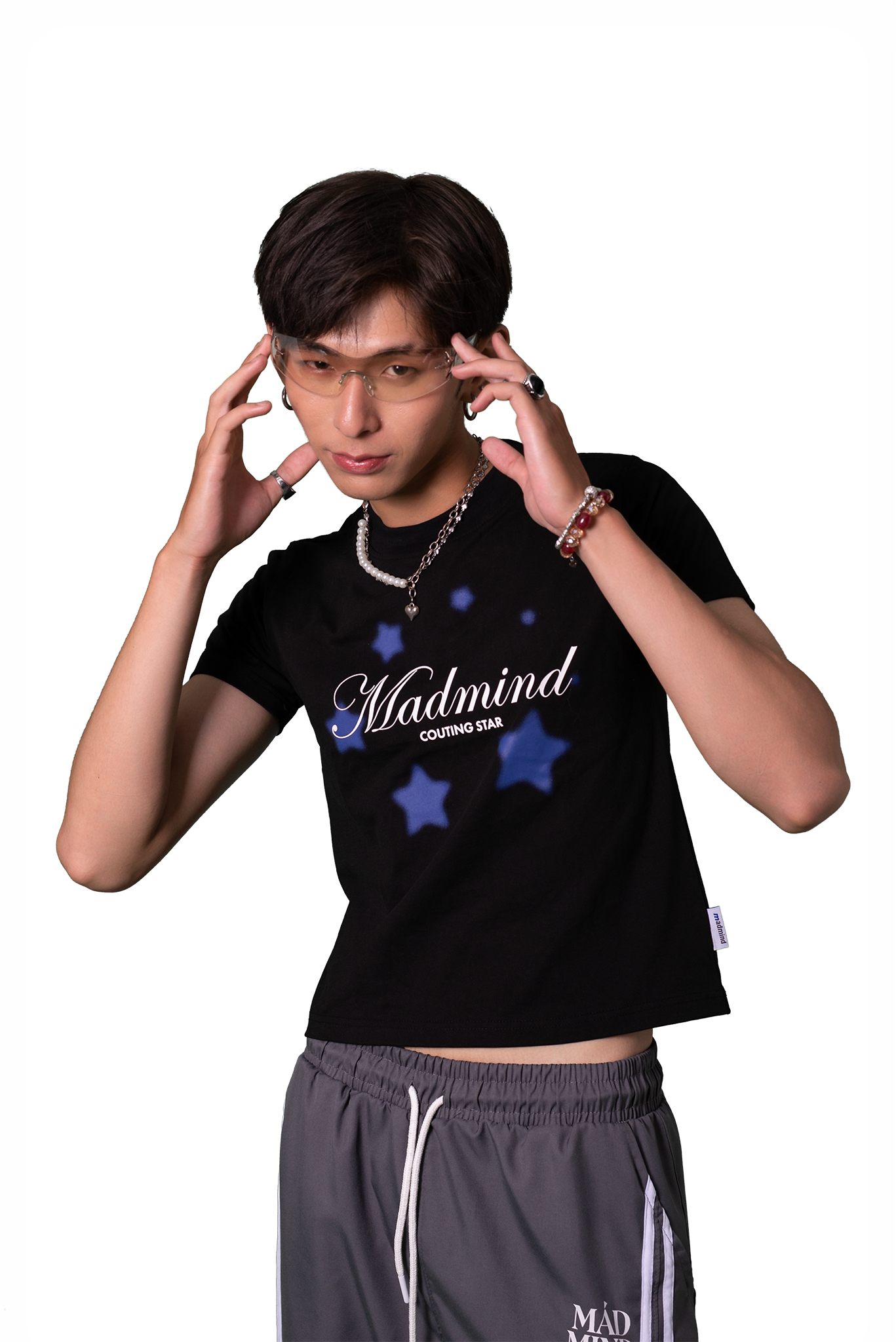  Áo Thun Form Baby Couting Star Madmind - Premium 100% Cotton 2 Chiều Màu Đen 