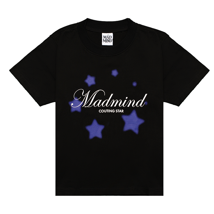  Áo Thun Form Baby Couting Star Madmind - Premium 100% Cotton 2 Chiều Màu Đen 