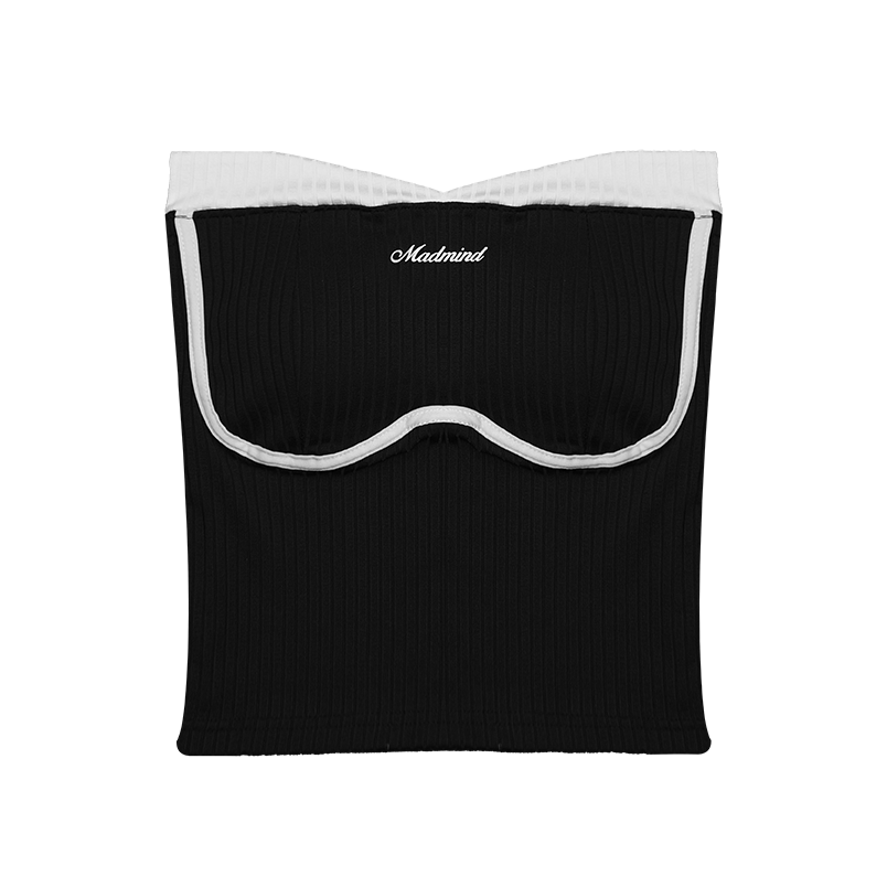  Áo Quây ( Có Mút ) Cúp Ngực , Thun Gân Cao Cấp Wave Tube Madmind - Màu Đen 