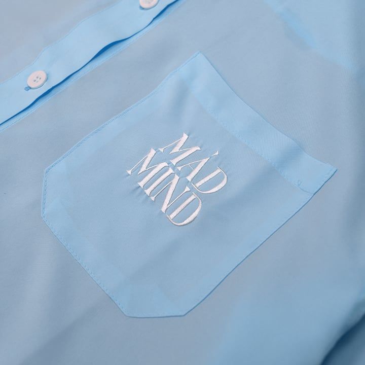  Áo Sơ Mi Tay Dài Daily Shirt Madmind - Màu Xanh Pastel 