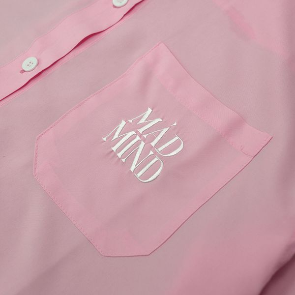  Áo Sơ Mi Tay Dài Daily Shirt Madmind - Màu Hồng Pastel 