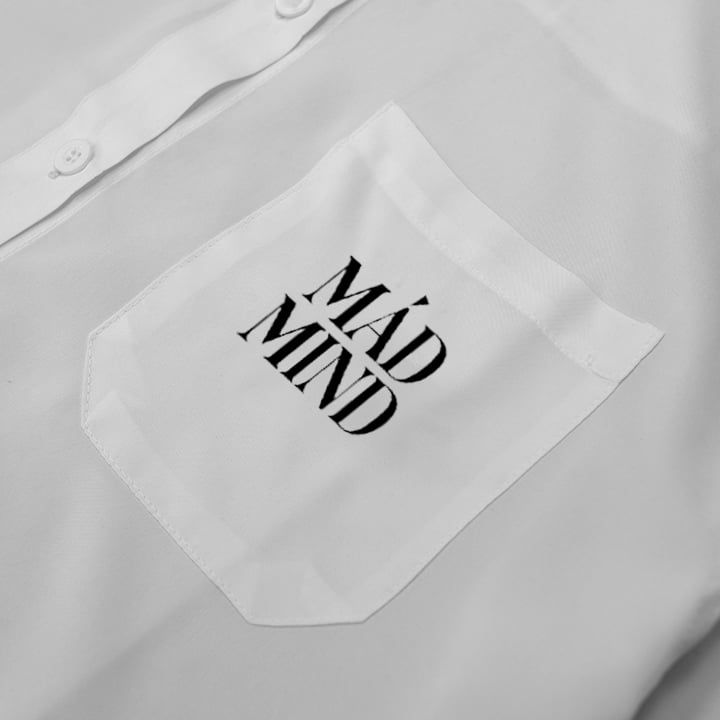  Áo Sơ Mi Tay Dài Daily Shirt Madmind - Màu Trắng 