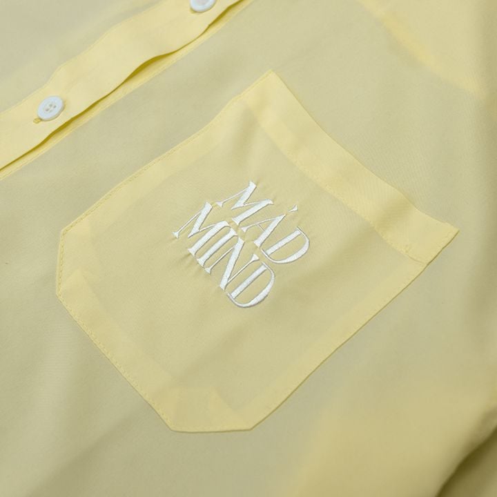  Áo Sơ Mi Tay Dài Daily Shirt Madmind - Màu Vàng Pastel 