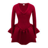  Đầm Thiết Kế Dáng Bí LUMY MADMIND - Màu Đỏ 