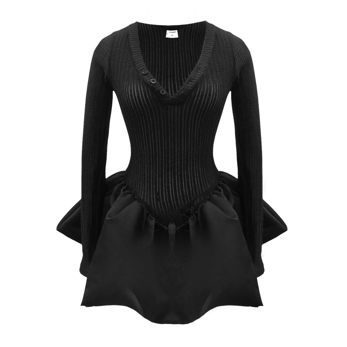  Đầm Thiết Kế Dáng Bí LUMY MADMIND - Màu Đen 