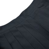  Chân Váy Kaki Xếp Ly Pleated Mini Skirt Cao Cấp  - Màu Xám 