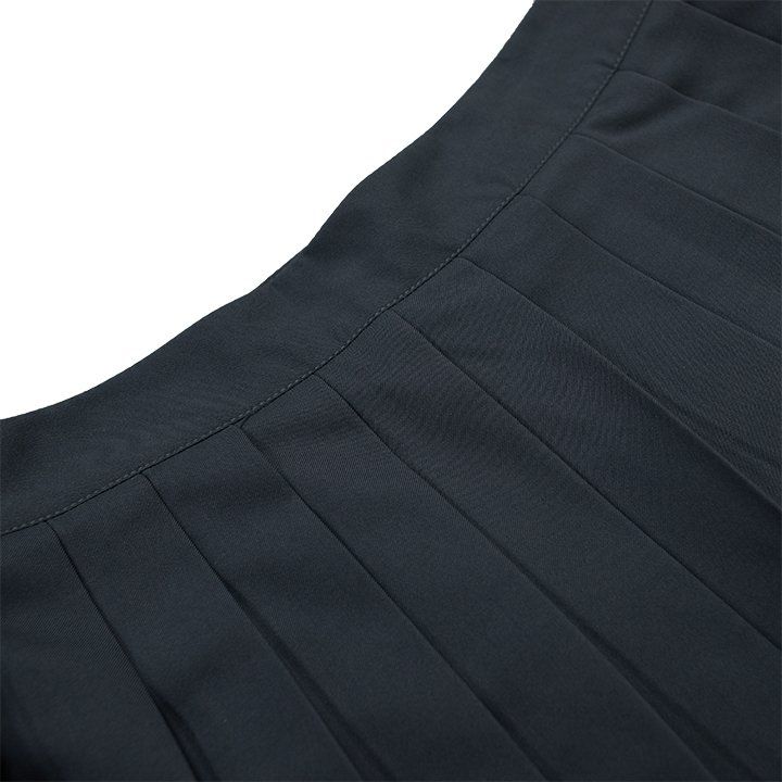  Chân Váy Kaki Xếp Ly Pleated Mini Skirt Cao Cấp  - Màu Xám 