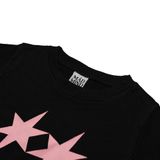  Áo Thun CropTop Tay Ngắn Ôm Body Ren Hồng Lace Madmind - Màu Đen 