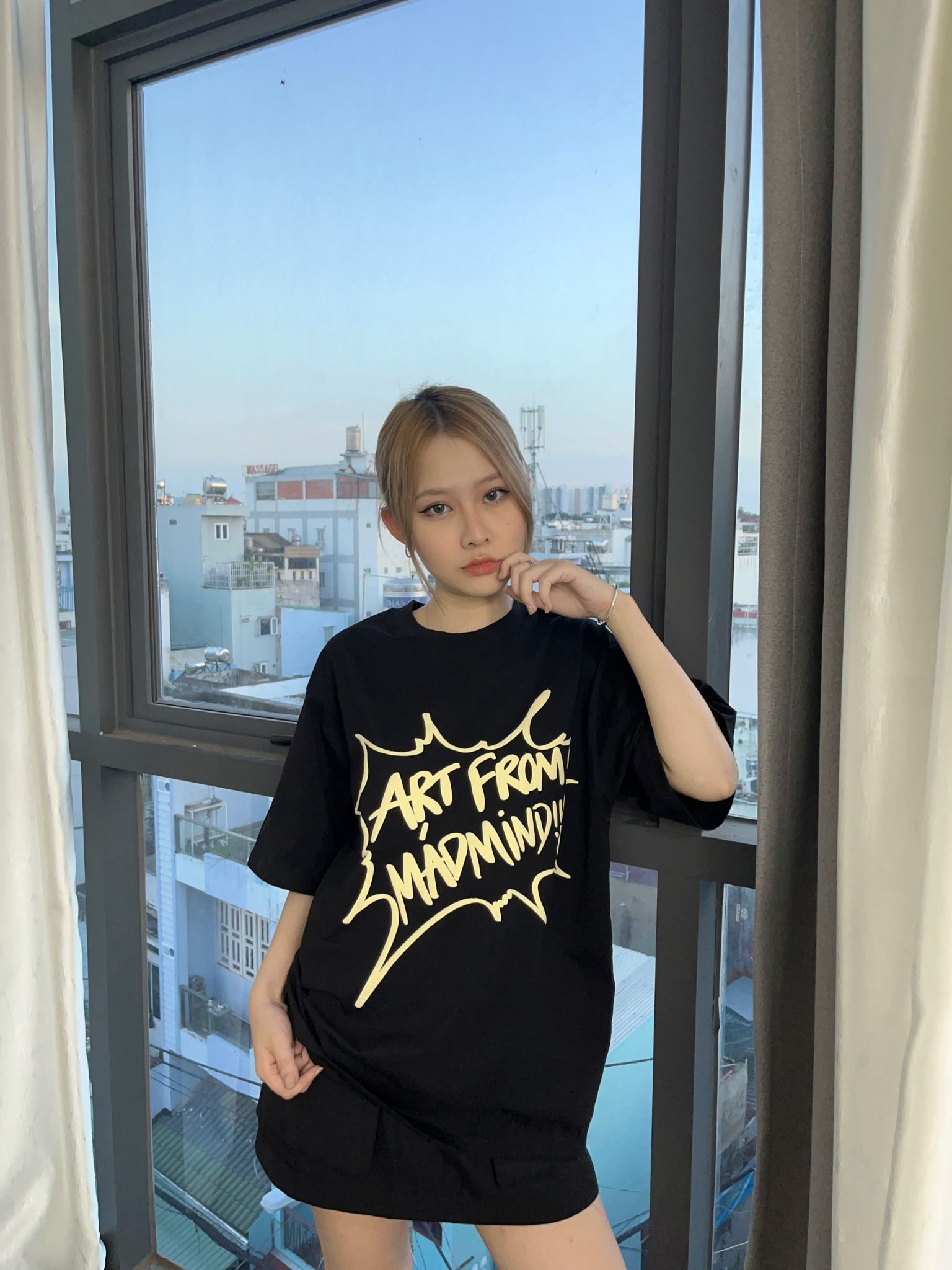  Áo Thun Ngắn Tay In Hình Art Tshirt Madmind 100% Premium Cotton - Màu Đen 