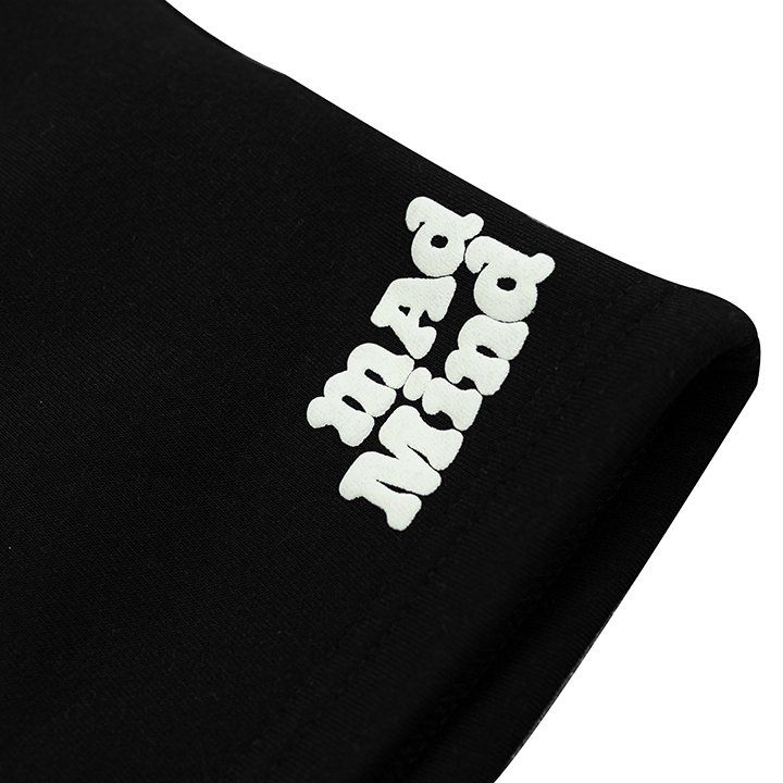  Quần Ngắn Bubblegum In Nổi Madmind -  Màu Đen 