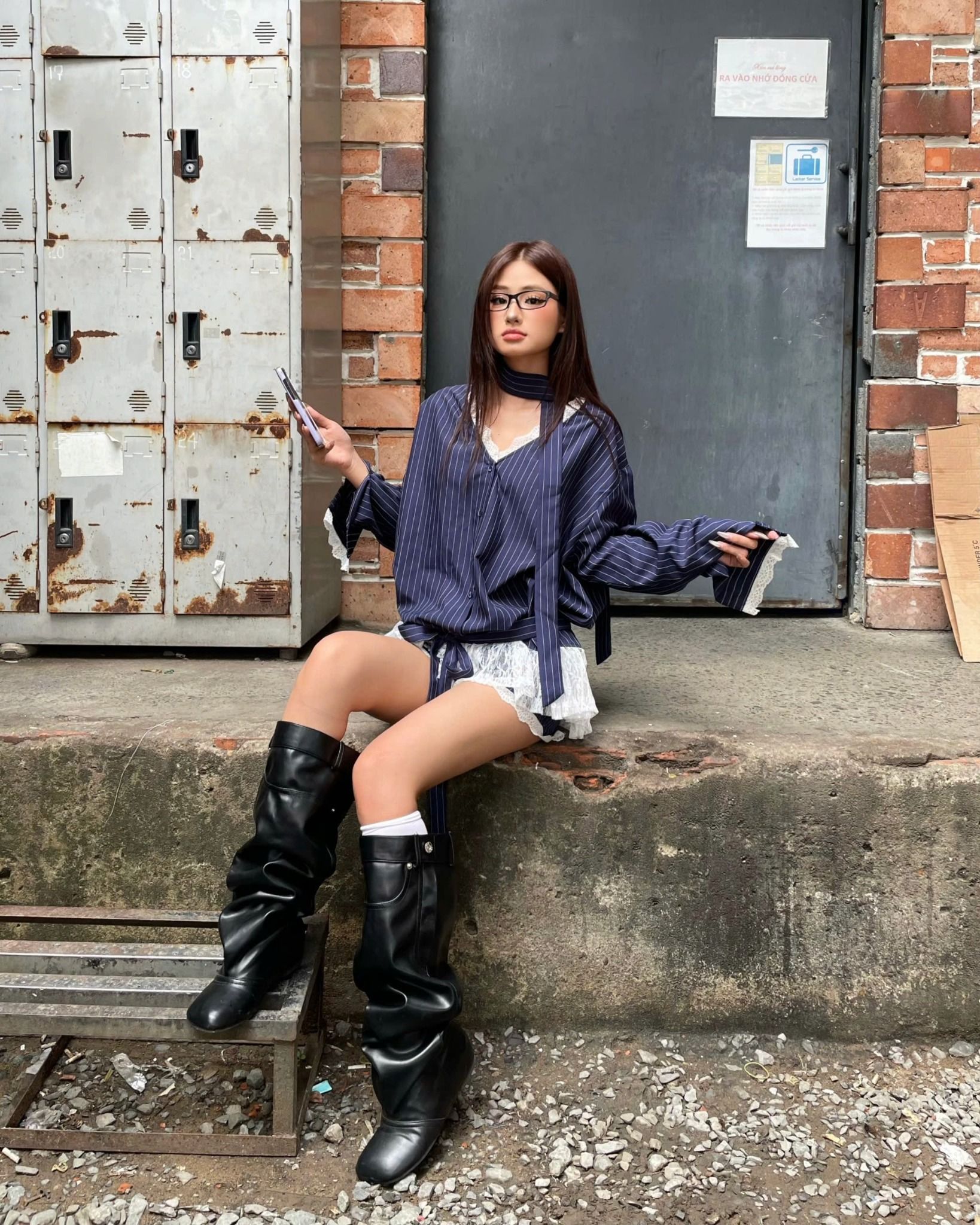  Quần Ngắn Nữ Thiết Kế MIKO MADMIND - Màu Xanh Đen 