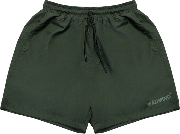  Quần Ngắn Vải Dù Cao Cấp 2 Lớp Utility Shorts Madmind - Màu Rêu 