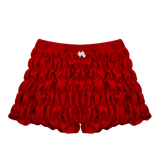  Quần Ngắn Nhún Thun Phối Nơ Hearty Short MADMIND - Màu Đỏ 