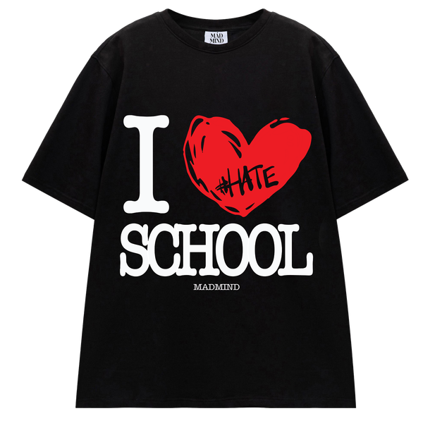  Áo Thun Ngắn Tay In Hình School Tshirt Madmind 100% Premium Cotton - Màu Đen 