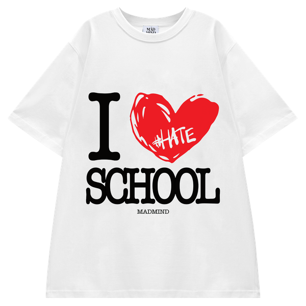  Áo Thun Ngắn Tay In Hình School Tshirt Madmind 100% Premium Cotton - Màu Trắng 
