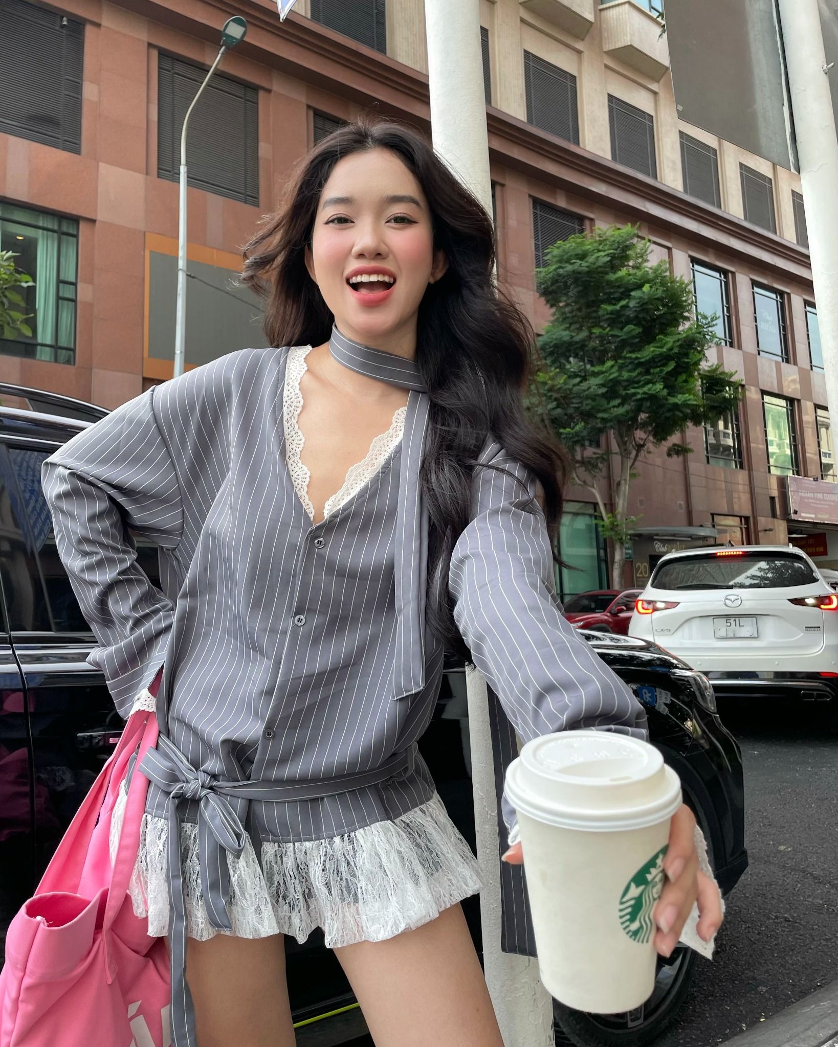  Áo Sơ Mi Nữ Thiết Kế MIKO MADMIND - Màu Xám 