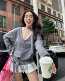  Quần Ngắn Nữ Thiết Kế MIKO MADMIND - Màu Xám 