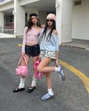  Chân Váy Nữ Ngắn Crystal Skirt MADMIND - Màu Đen 