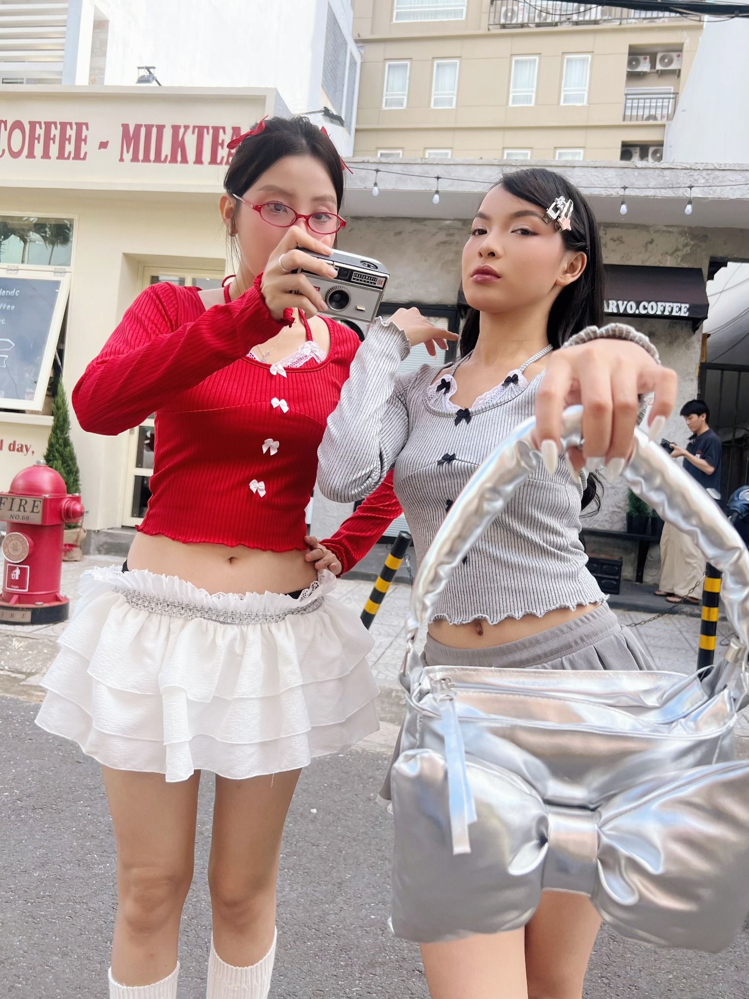  Áo Nữ Tay Dài BOWTIFUL MADMIND - Màu Xám 