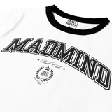  Áo Thun Form Boxy ACA Madmind - Tay Ngắn Premium Cotton Màu Trắng 