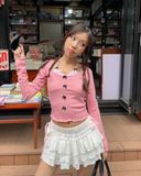  Áo Nữ Tay Dài BOWTIFUL MADMIND - Màu Hồng 