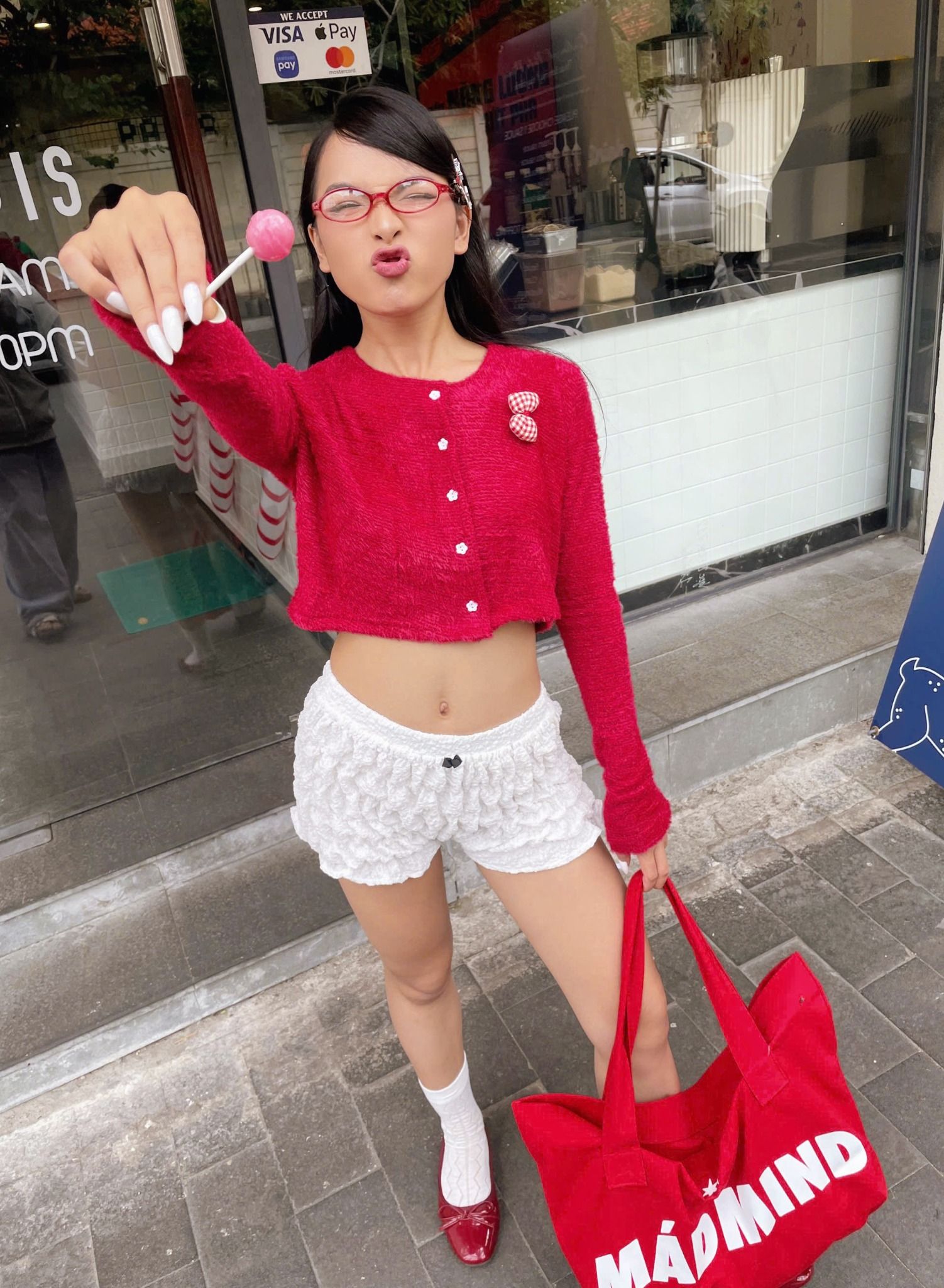  Áo Khoác Nữ MEOWGIC MADMIND - Màu Đỏ 