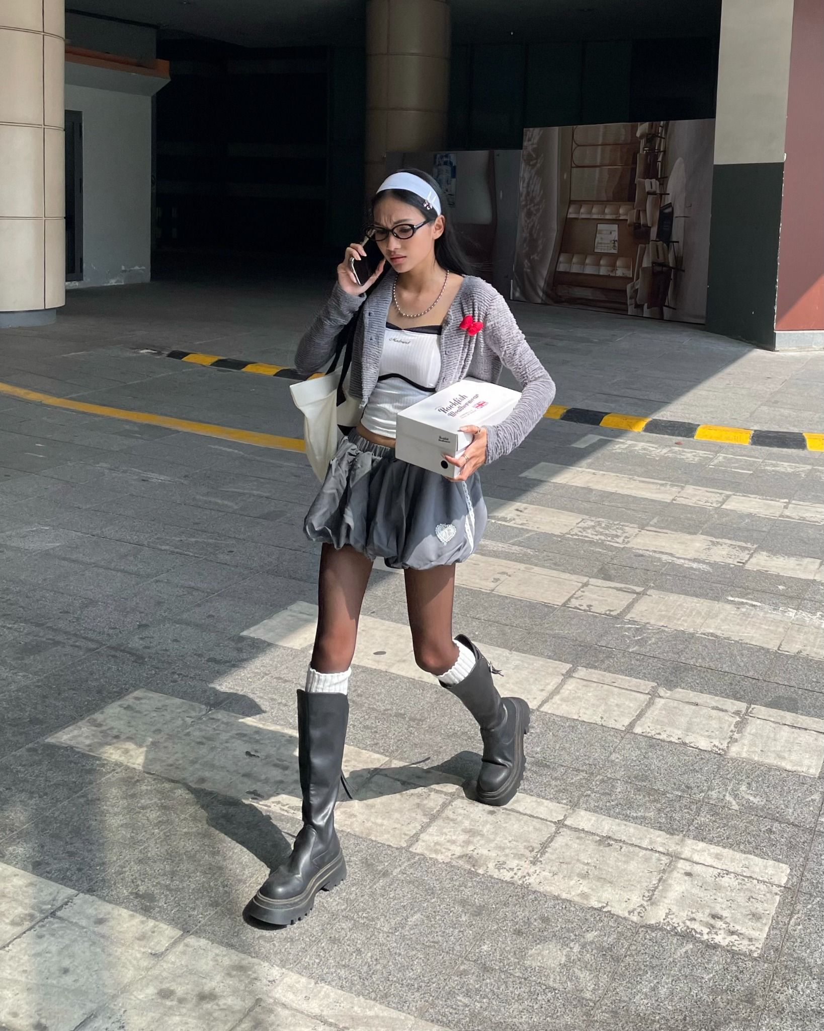  Áo Khoác Nữ MEOWGIC MADMIND - Màu Xám 