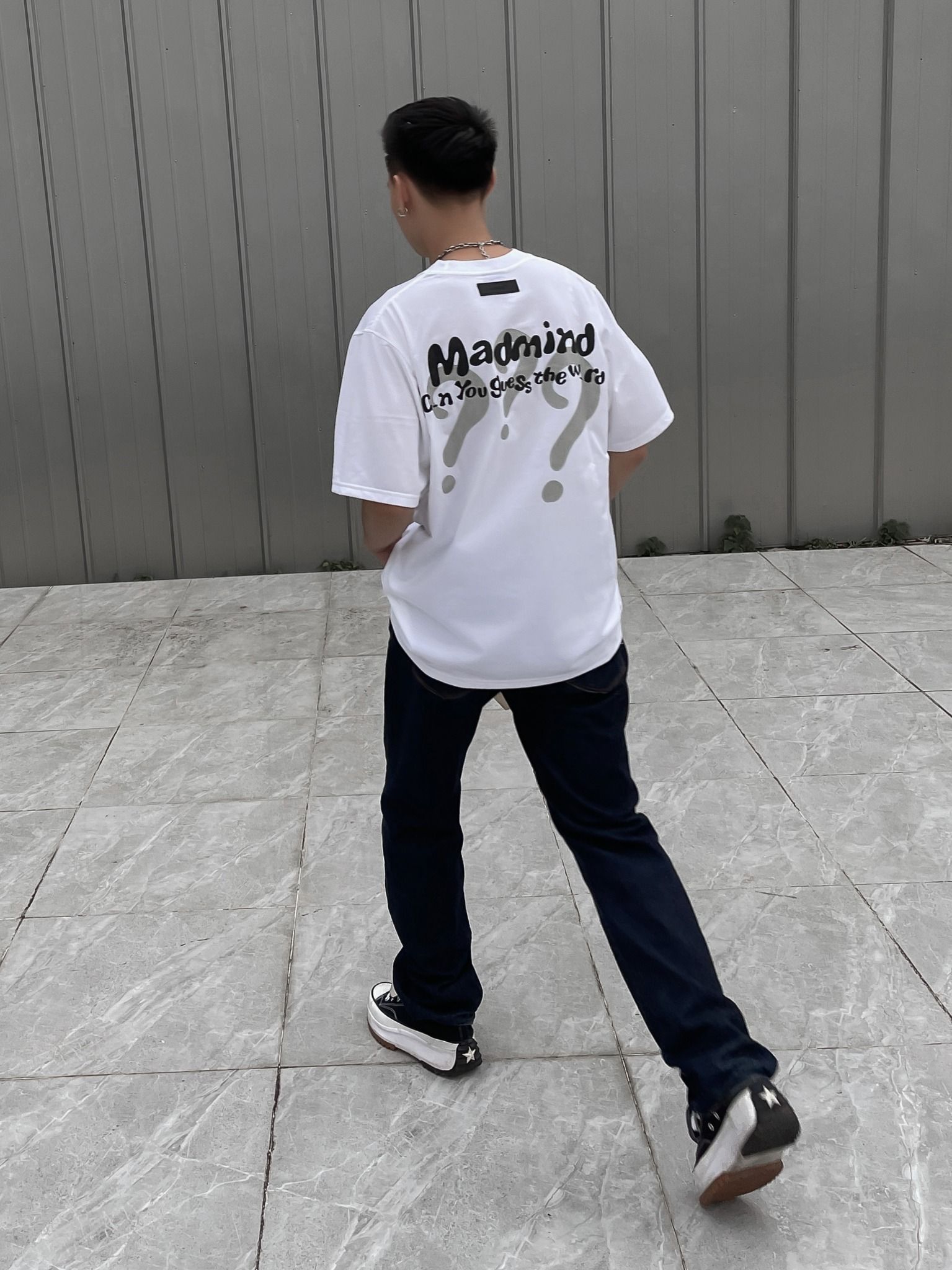  Áo Thun abcdef Madmind Màu Trắng 