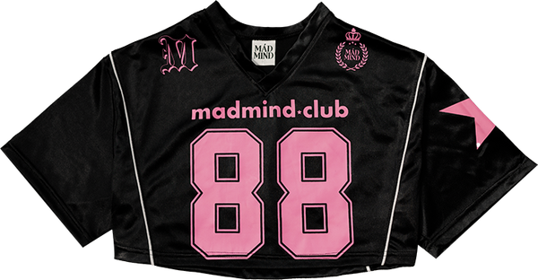  Áo Thun CropTop Jersey 88 MadMind - Màu Đen 