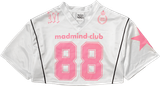  Áo Thun CropTop Jersey 88 MadMind - Màu Trắng 