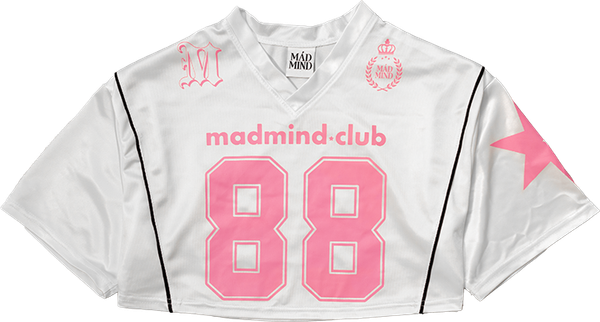  Áo Thun CropTop Jersey 88 MadMind - Màu Trắng 
