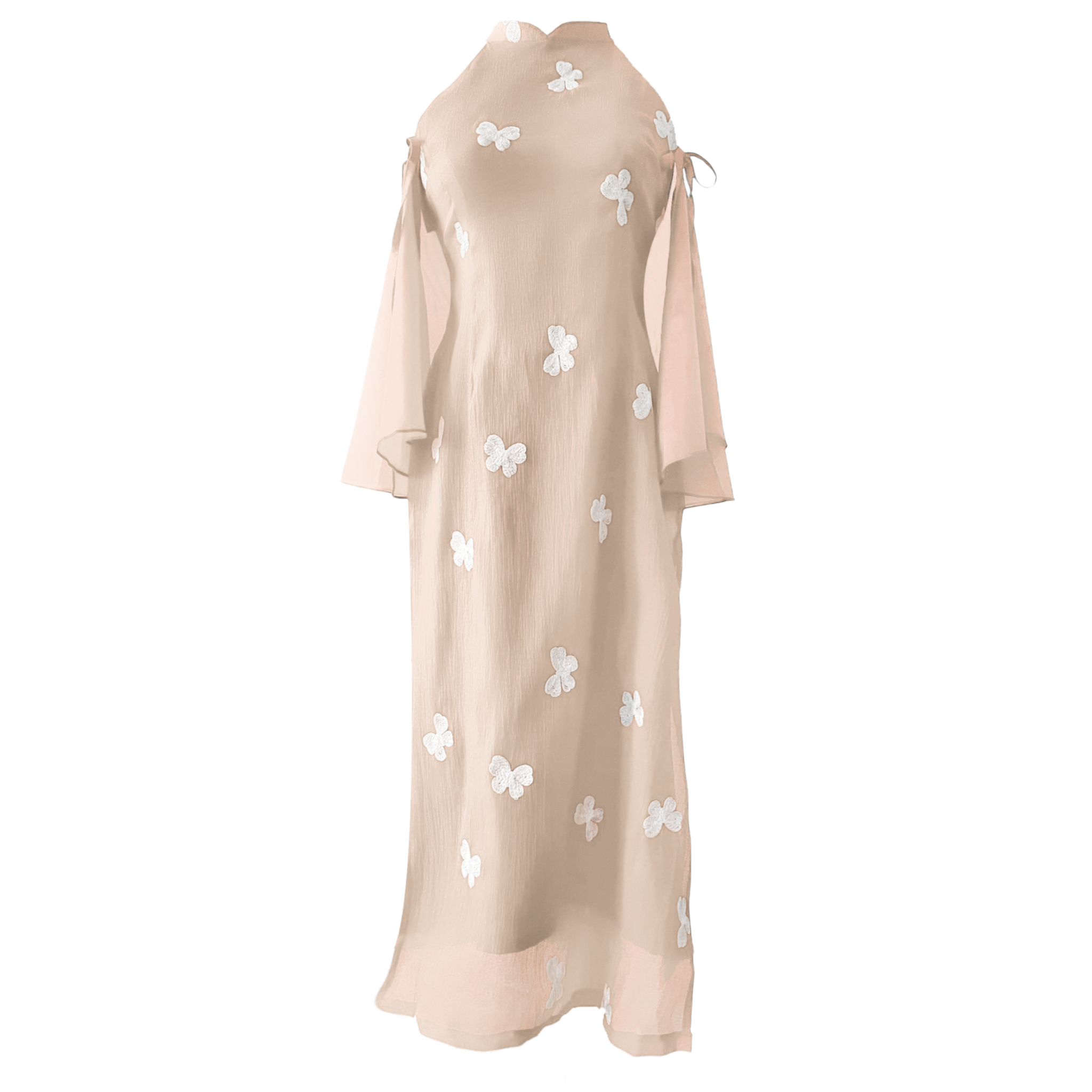  [ KÈM KHOÁC LỤA ] - Áo Dài Cách Tân Nữ Khiết Lam MADMIND - Màu Be 