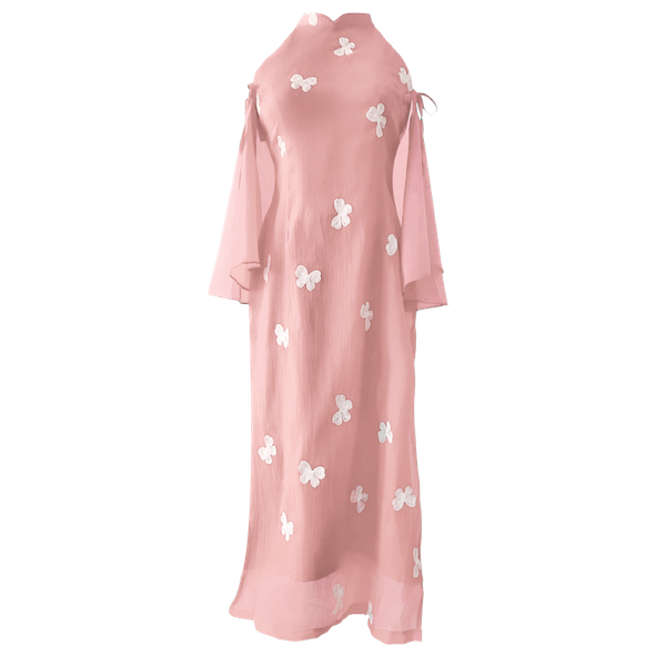  [ KÈM KHOÁC LỤA ] - Áo Dài Cách Tân Nữ Khiết Lam MADMIND - Màu Hồng 